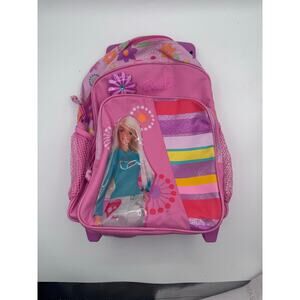 Vintage Barbie Small Pink Rolling Backpack